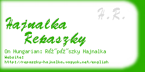 hajnalka repaszky business card